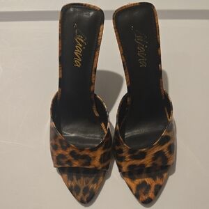 Liliana Animal Leopard Print Kitten Heels Y2K Date Going Out Y2K